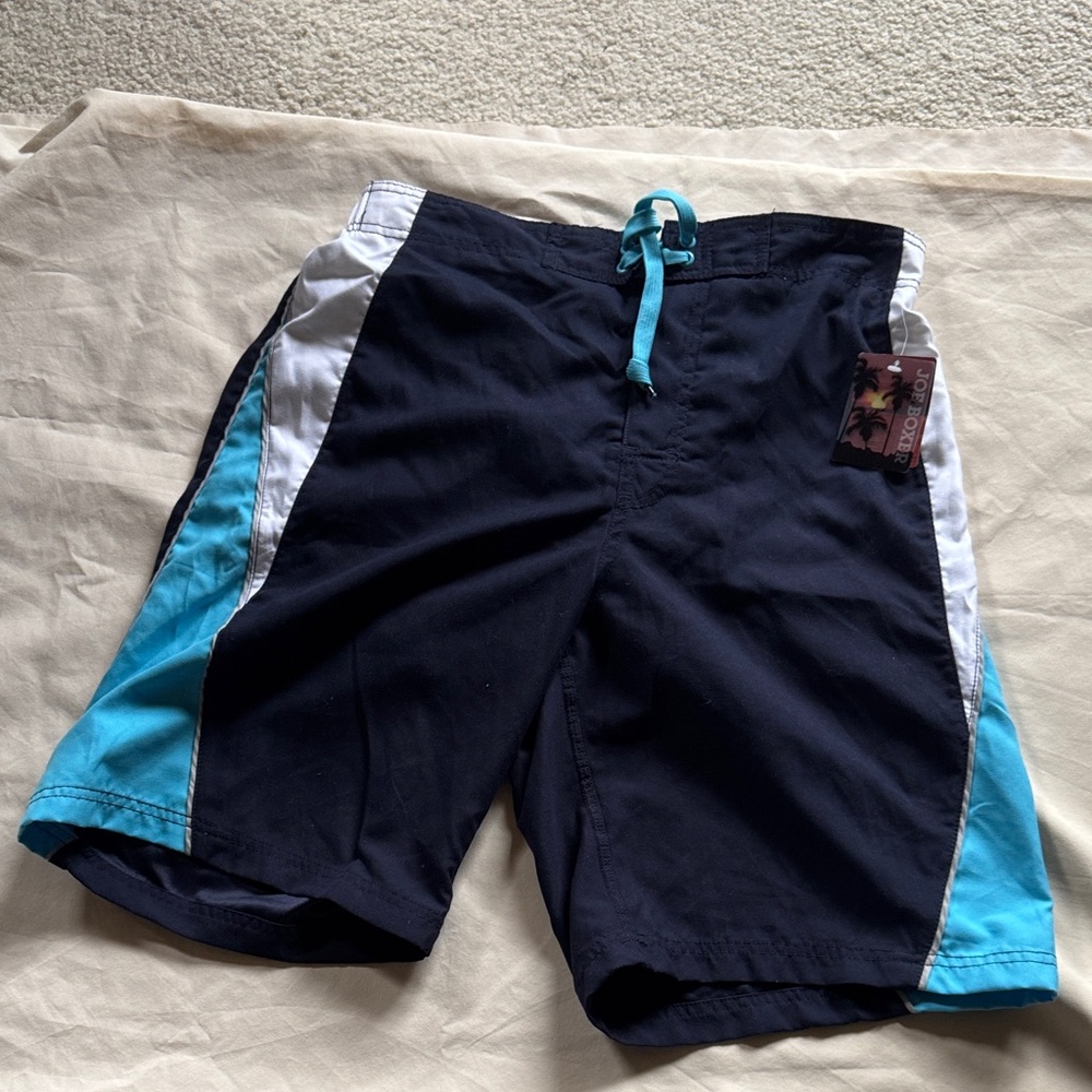 😊Joe Boxer Men's Black and Blue Board Shorts😊